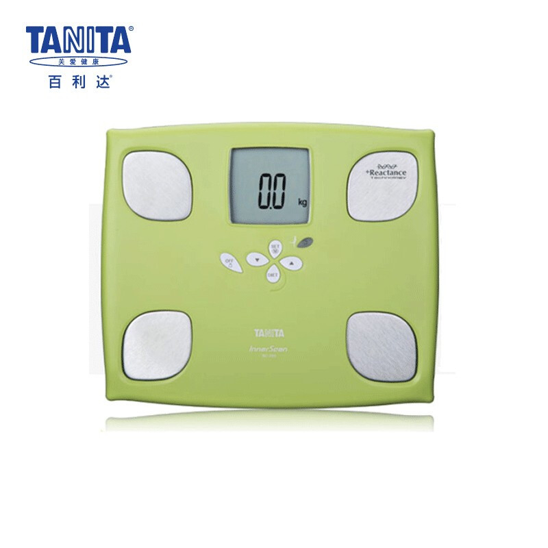 百利达(TANITA)电子体脂秤称重人体秤精准体脂仪家用计体重秤多种数据女性专属 BC-750白色/草绿色