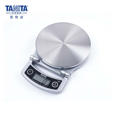 百利达TANITA厨房秤电子高精度5kg/1g精准家用烘焙秤银色迷你烹饪克秤不锈钢 KD-400